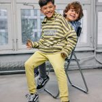 Bluza z kapturem MASHMNIE Żółta w paski