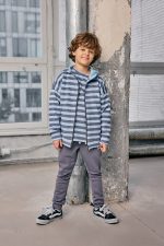 T-SHIRT MASHMNIE Niebieski  W PASKI - obrazek 5