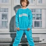 Komplet dresowy MASHMNIE BLUZA I SPODNIE Farbowane Turkusowy