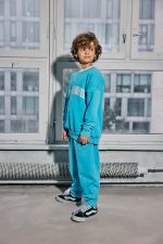 Komplet dresowy MASHMNIE BLUZA I SPODNIE Farbowane Turkusowy - obrazek 2