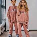 Komplet dresowy MASHMNIE BLUZA I SPODNIE Farbowane RUDE