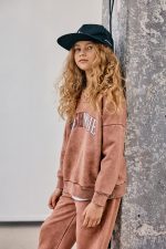 Komplet dresowy MASHMNIE BLUZA I SPODNIE Farbowane RUDE - obrazek 5