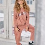 Komplet dresowy MASHMNIE BLUZA I SPODNIE Farbowane RUDE