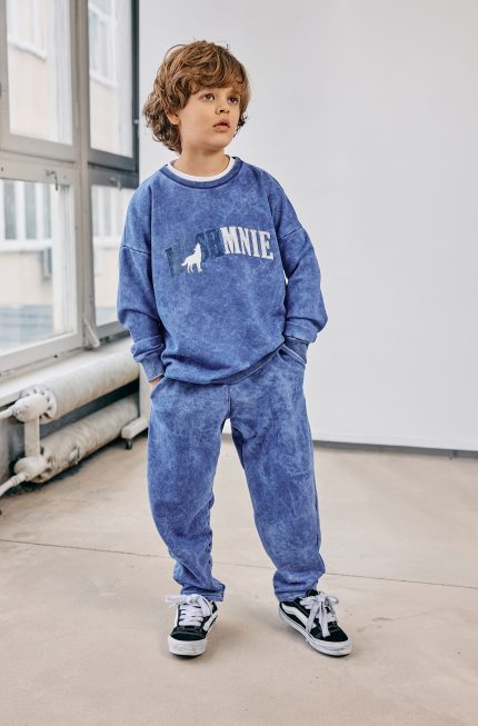 Komplet dresowy MASHMNIE BLUZA I SPODNIE Farbowane Niebieski