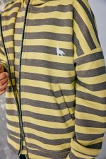 BLUZA mashmnie ROZPINANA żółta w paski