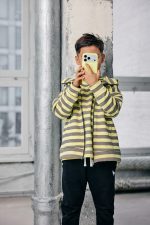 BLUZA mashmnie ROZPINANA żółta w paski - obrazek 5