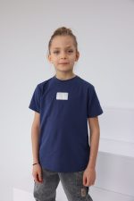 T-shirt bawełniany -Granatowy - obrazek 2