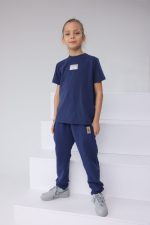 T-shirt bawełniany -Granatowy - obrazek 3