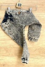 Dekatyzowane Joggersy MIMI- Grafitowe - obrazek 5