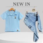 Dekatyzowane Bojówki MIMI- Niebieskie - obrazek 3