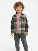 Koszula w kratę Zieloną - MIMI - obrazek 4