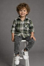 Koszula w kratę Zieloną - MIMI