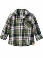 Koszula w kratę Zieloną - MIMI - obrazek 3