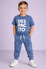 T-shirt dekatyzowany - Niebieski - obrazek 2