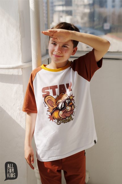 T-shirt bawełniany -STAY FRESH