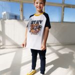 T-shirt bawełniany -STAY FRESH Granatowy