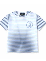 T-shirt bawełniany - Niebieski pasiak