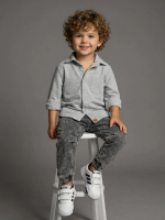 Dekatyzowane Joggersy MIMI- Grafitowe - obrazek 4