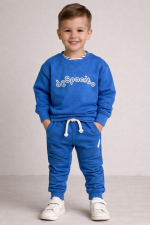Bluza bawełniana- Niebieska - obrazek 3