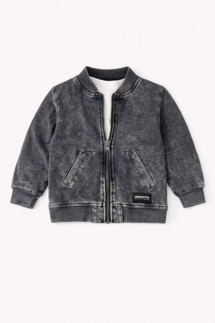 Bluza dekatyzowana- Bomberka czarna