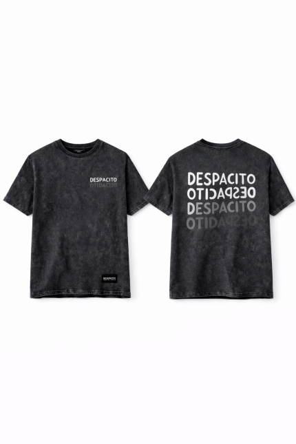 T-shirt dekatyzowany - Czarny