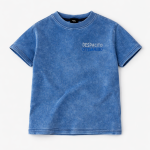 T-shirt dekatyzowany -  Niebieski