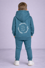 Bluza bawełniana- lazurowa - obrazek 4