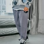 SPODNIE DRESOWE Luźniejsze MASHMNIE Szare