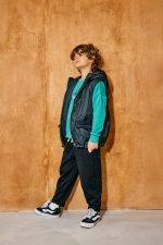 SPODNIE DRESOWE Luźniejsze MASHMNIE - Czarne - obrazek 2