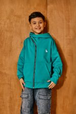 BLUZA z zamkiem MORSKA mashmnie