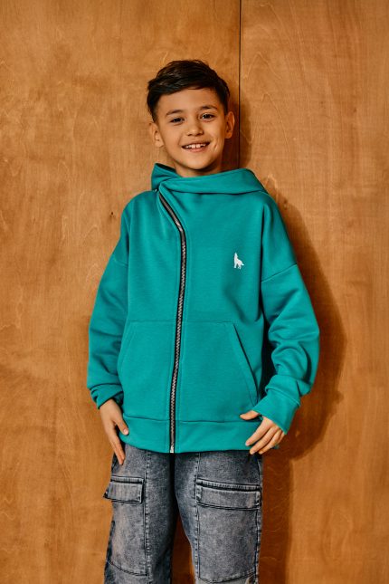 BLUZA z zamkiem MORSKA mashmnie