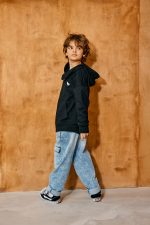 BLUZA z zamkiem CZARNA mashmnie - obrazek 4