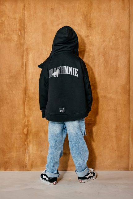 BLUZA z zamkiem CZARNA mashmnie