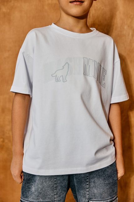 T-SHIRT MASHMNIE Biały