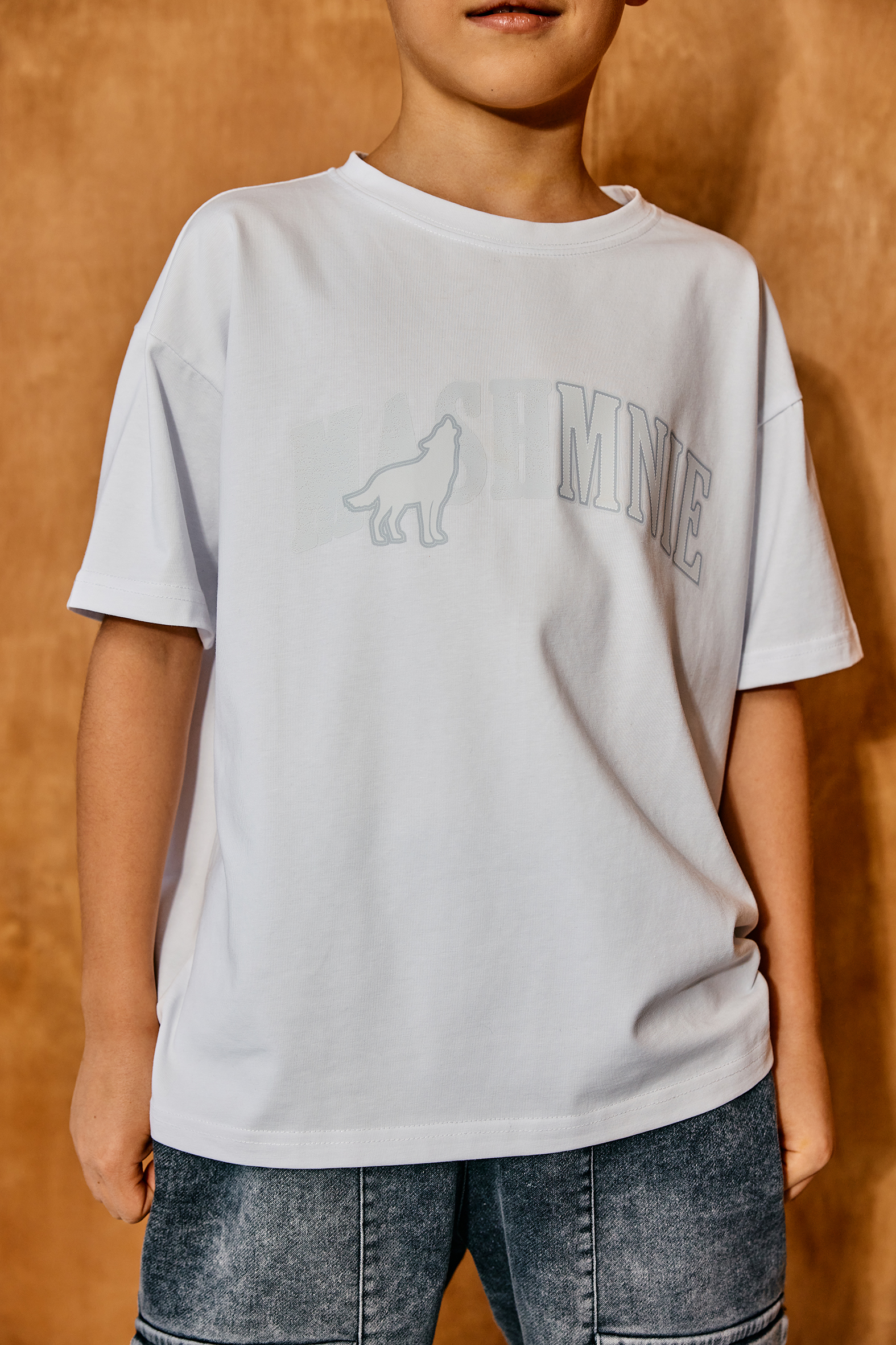 SHADOW WOLF MASHMNIE (67) T-SHIRT MASHMNIE Biały - obrazek 1