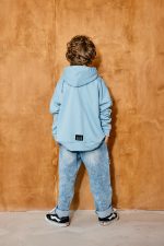 Bluza z kapturem Błękitna MASHMNIE - obrazek 5