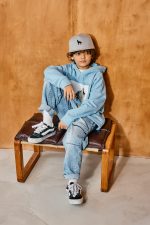 Bluza z kapturem Błękitna MASHMNIE - obrazek 3