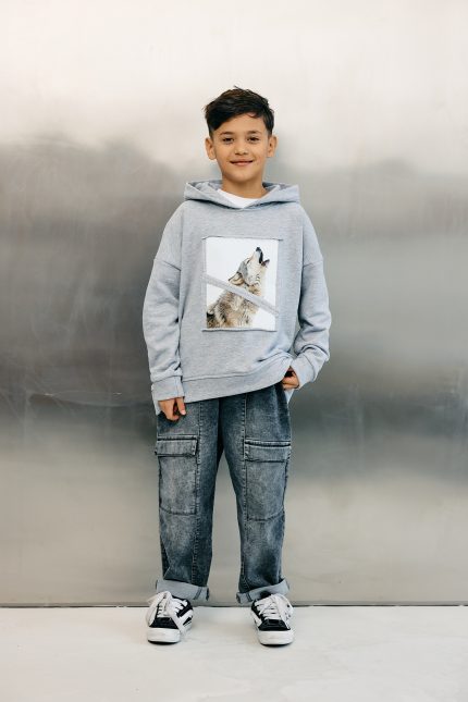 SPODNIE Grafitowe z kieszeniami MASHMNIE