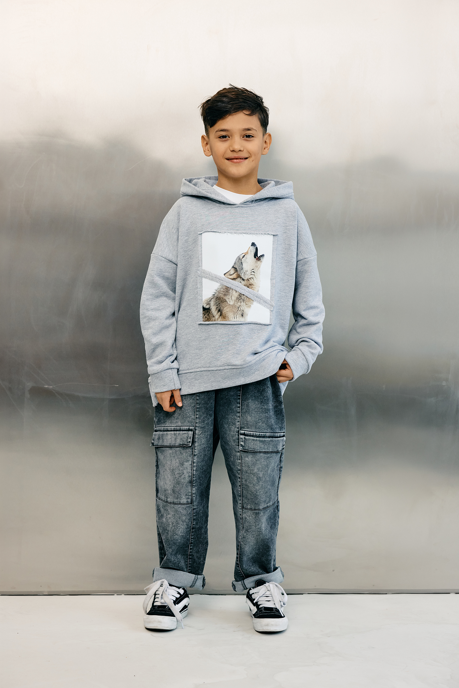 SHADOW WOLF MASHMNIE (81) SPODNIE Grafitowe z kieszeniami MASHMNIE - obrazek 1