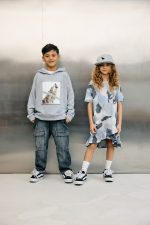 Bluza z kapturem Szara MASHMNIE - obrazek 2