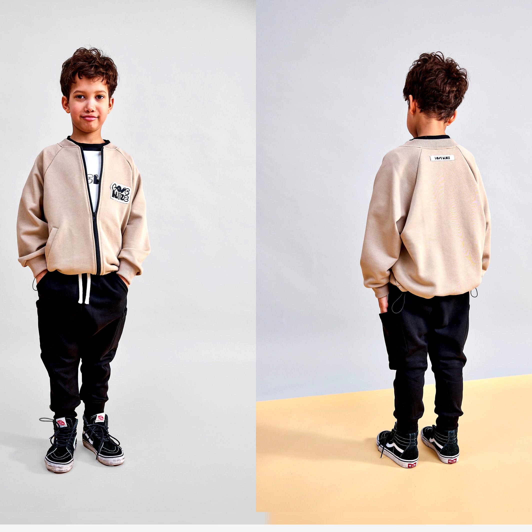 bluza_bezowa_sprzedazowa Bomberka BEŻOWA z zamkiem - Lose Bluzz - obrazek 1