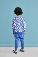 BLUZA szachownica NIEBIESKA - obrazek 5