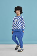 BLUZA szachownica NIEBIESKA - obrazek 4