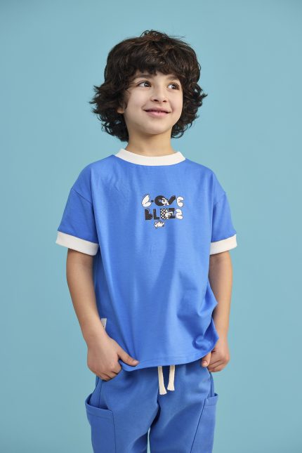 T-shirt Niebieski Lose Bluzz