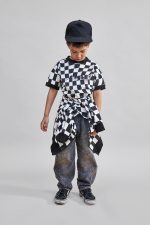 T-shirt Szachownica czarna - obrazek 2