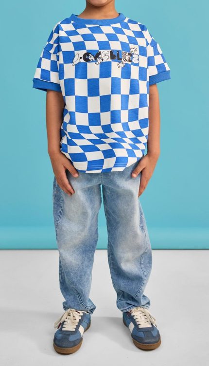 SPODNIE Niebieskie - LUŹNY KRÓJ