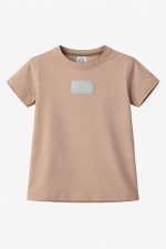 T-shirt bawełniany -Beżowy