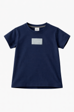 T-shirt bawełniany -Granatowy