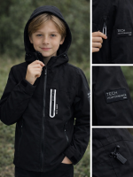 Kurtka przejściowa SOFTSHELL (Czarna) - obrazek 3