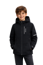 Kurtka przejściowa SOFTSHELL (Czarna) - obrazek 2